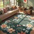 Lahome Floral Washable 6x9 Area Rugs, Soft Bedroom Rug by Lahome