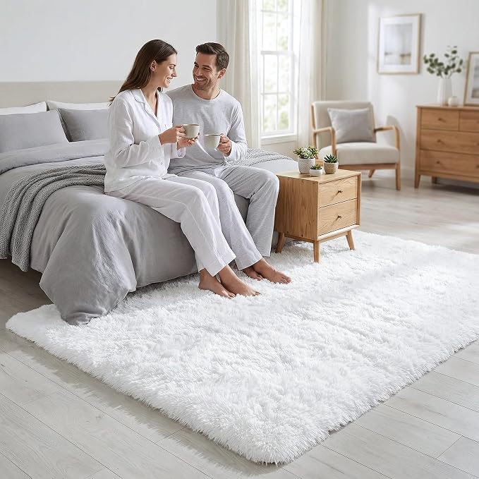 Merelax Soft Modern Indoor Large Shaggy Rug - Image 4