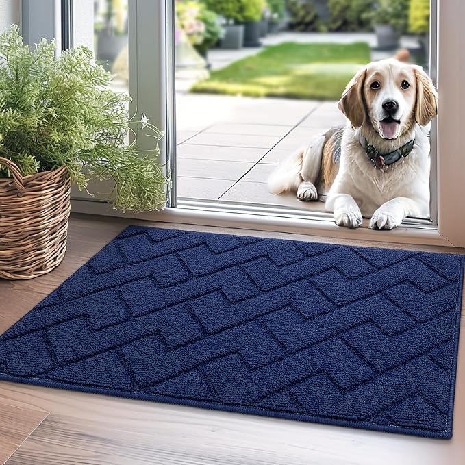 hicorfe Indoor Doormat, Front Back Door Mat TPR Backing Non Slip Mats 20"x31.5" by Hicorfe