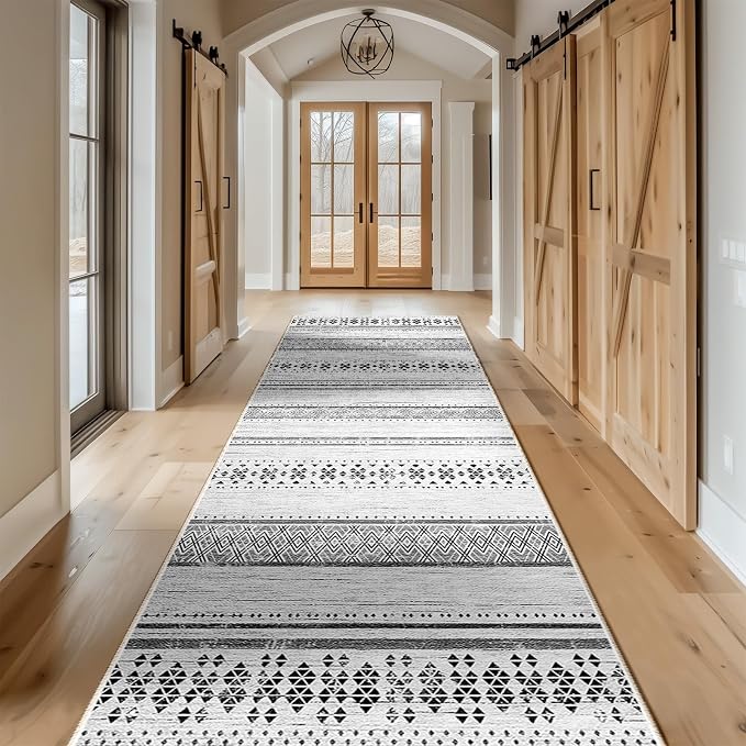 BESTSWEETIE 2x8 Area Rugs for Living Room Washable Moroccan Farmhouse Neutral - Image 7