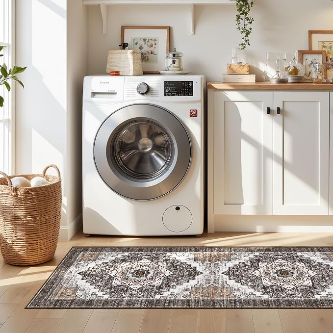 Tritard 100% Non Slip Kitchen Rugs Sets of 3 Washable Boho Kitchen Mats - Image 8