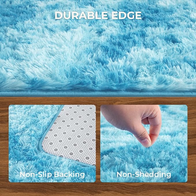 Litanika 5x8 Fluffy Shag Faux Fur Area Rug - Image 6
