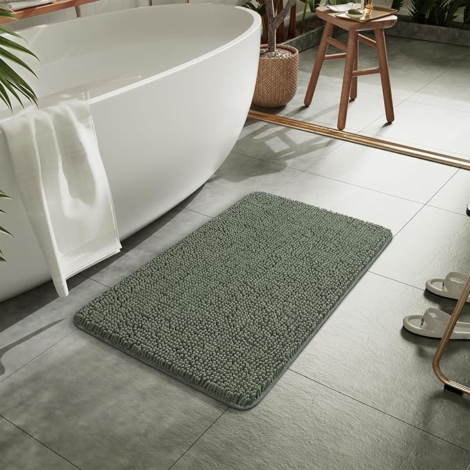 LOCHAS Luxury Bathroom Rug Shaggy Bath Mat 20 x 30 Inch, Washable Non Slip Bath - Image 7