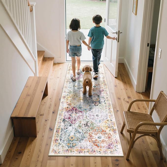 Ileading Washable Hallway Runner Rugs, 2x6 Non Slip Runners Area Rug - Image 3