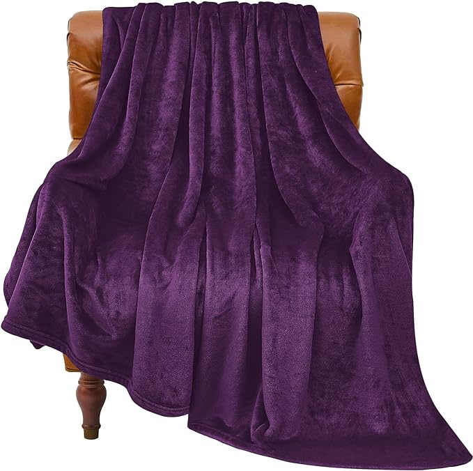 BEDELITE Fleece Blanket Purple Throw Blanket by BEDELITE