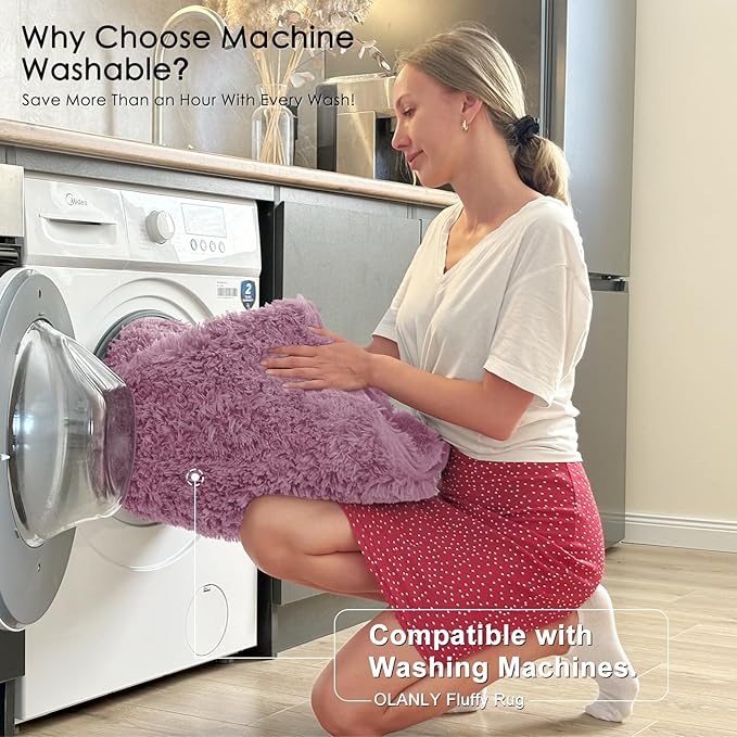 OLANLY 8x10 Machine Washable Large Area Rugs - Image 2