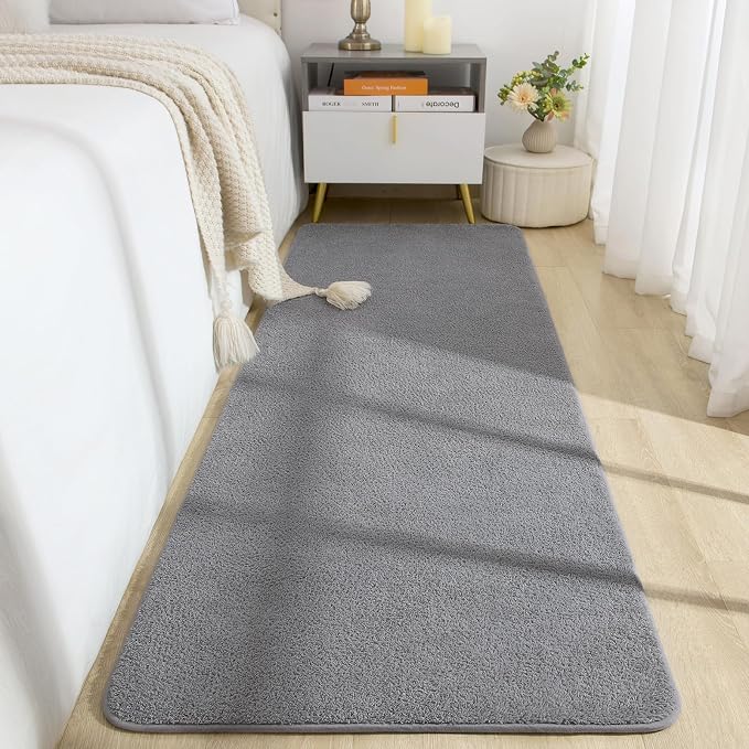 Soft Runner Rugs for Bedroom 2x6, Non Slip Runners for Hallway Kitchen Laundry by BBENRON