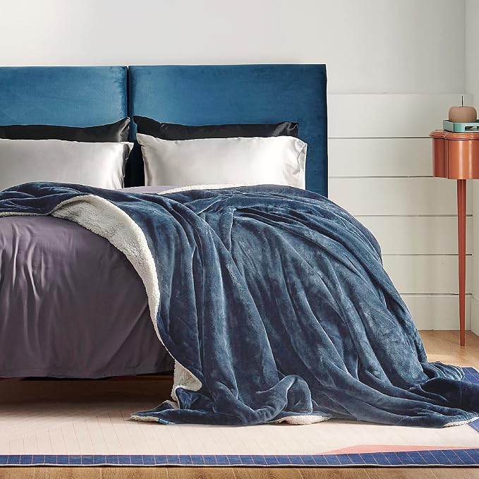 Bedsure GentleSoft Sherpa Fleece Blankets King Size - Image 3