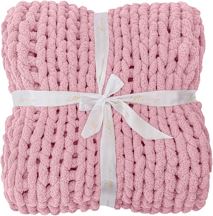 Bigacogo Chunky Knit Throw Blanket - Image 7