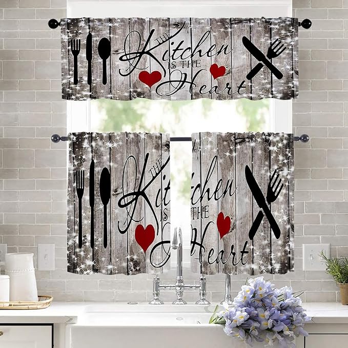 Farmhouse Kitchen Curtains - Image 3
