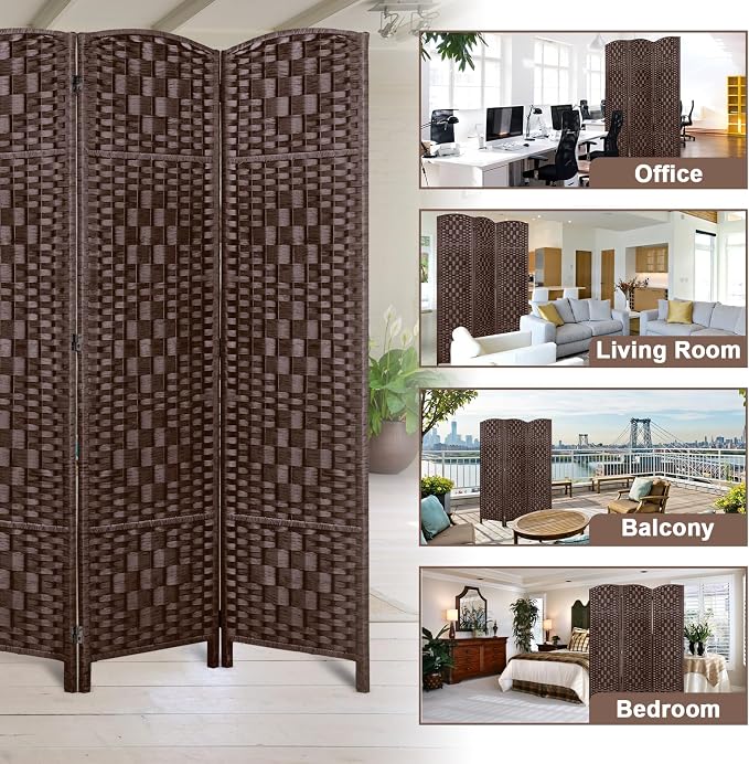Rose Home Fashion 6 ft Tall Room Divider, Room Dividers and Folding Privacy - Image 6