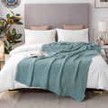 EMME Cotton Blanket Queen Size for Bed Soft Large Muslin Bed Blankets 90"x90" by EMME