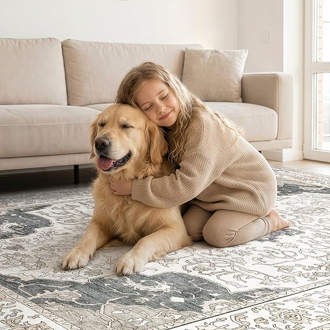 cotiled 7x9 Area Rugs Large Washable Rugs - Image 6