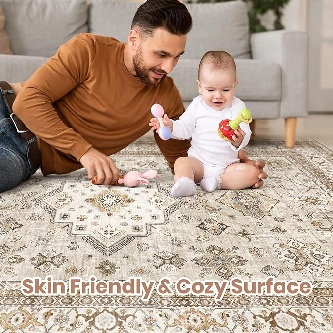 Vintage Living Room Area Rug 8x10 - Image 3