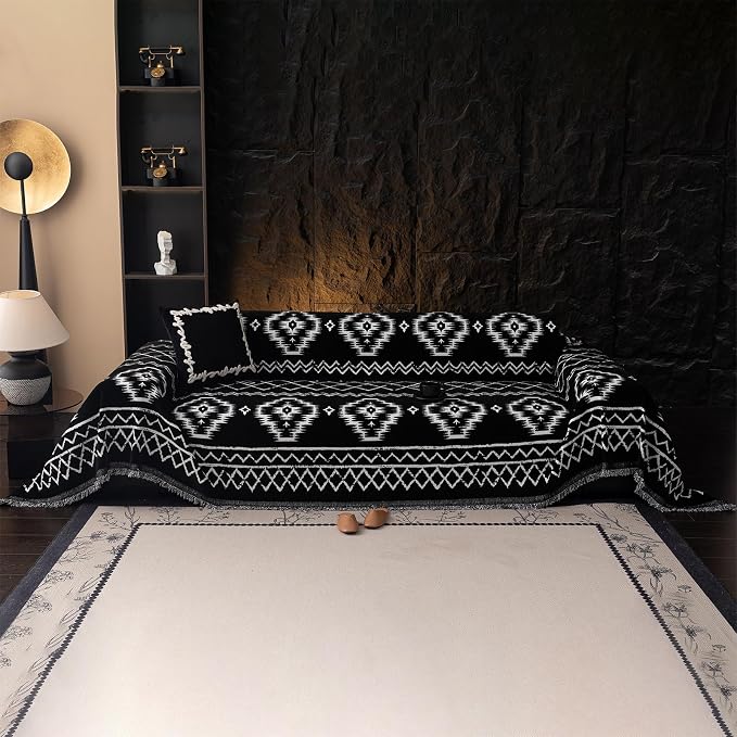 VClife Boho Couch Cover Chenille Sofa Cover - Image 6