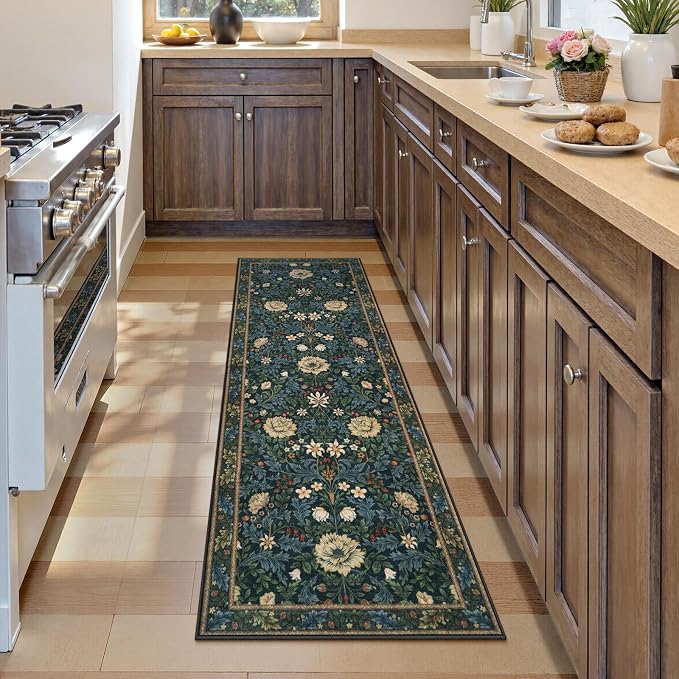 LIVEBOX Boho Floral Kitchen Runner Rug, 2x6 Runners - Image 3