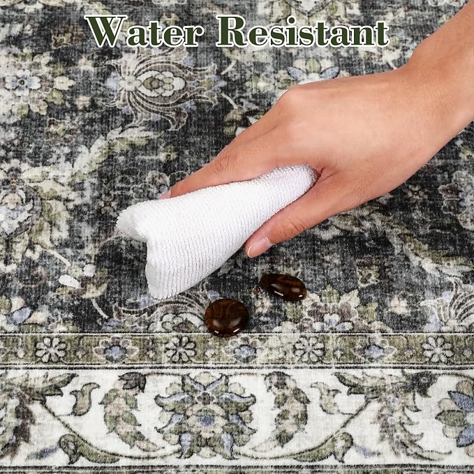 GarveeHome Washable Runner Rug 2x6 Vintage Carpet Runner - Image 4