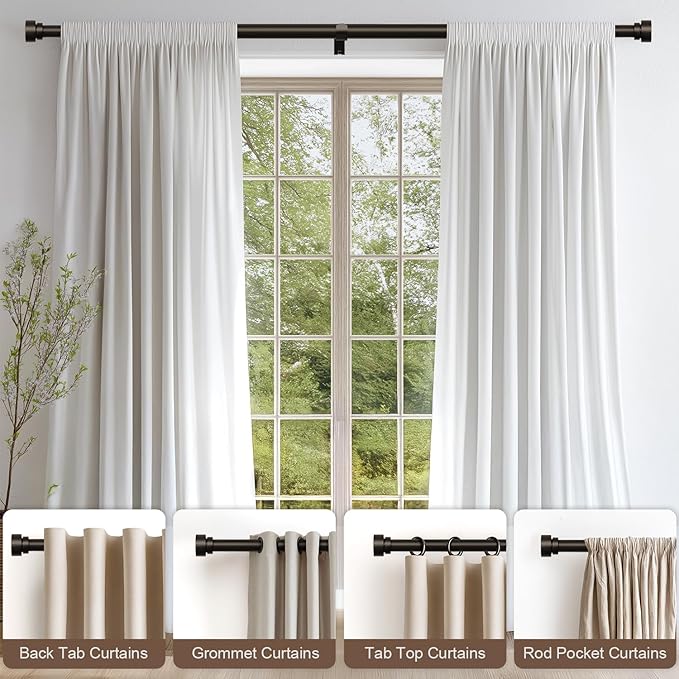 Lootkell Modern Brown Curtain Rods - Image 3