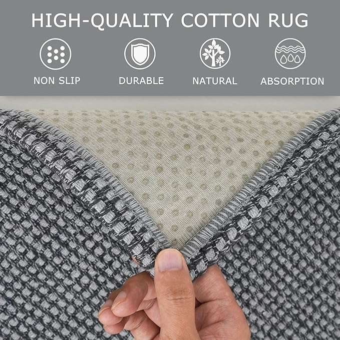KOZYFLY Runners for Hallways 3x10 ft Washable Kitchen Runner Non Slip Rubber - Image 6