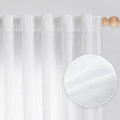 MYSKY HOME White Curtains for Living Room, Semi Sheer Curtains & Drapes Light by MYSKYHOME
