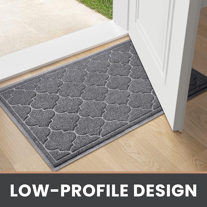 LuxStep Door Mat Large 17" x 30" Indoor Outdoor Doormat, Non-Slip Low-Profile - Image 7