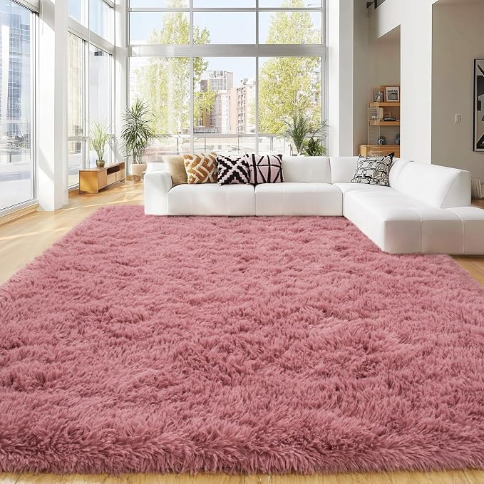 Area Rugs 9x12 Living Room, Ultra Soft Shaggy Fluffy Rug - Image 3