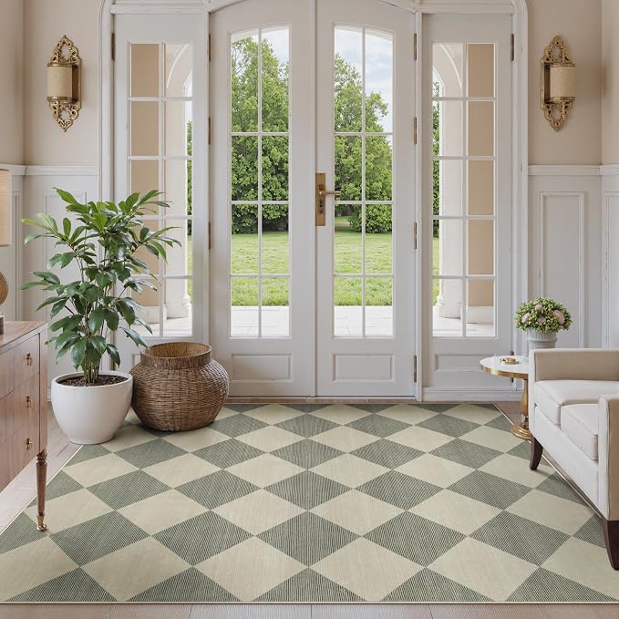 Beeiva Checkered Print 5x7 Rugs - Image 3