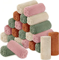 Buryeah 24 Pcs Flannel Throw Blanket Bulk 50 x 60 in Sleepover Blanket Outdoor by Buryeah