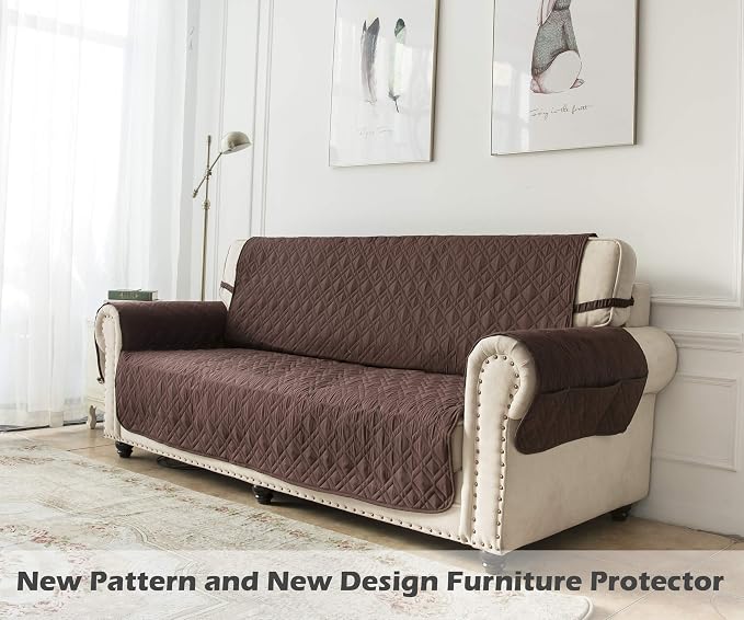 Ameritex Couch Sofa Slipcover 100% Waterproof Nonslip Quilted Furniture - Image 7