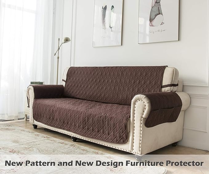 Ameritex Couch Sofa Slipcover 100% Waterproof Nonslip Quilted Furniture - Image 7