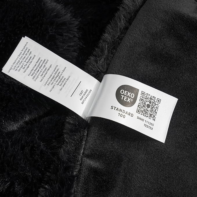 Cozy Bliss Deluxe Sheared Rabbit Faux Fur Throw Blanket, Soft Fuzzy High-Low - Image 5
