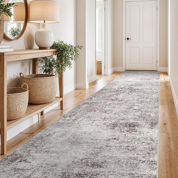 3x16 Washable Hallway Runner Rug – Abstract Non-Slip Mat - Image 4