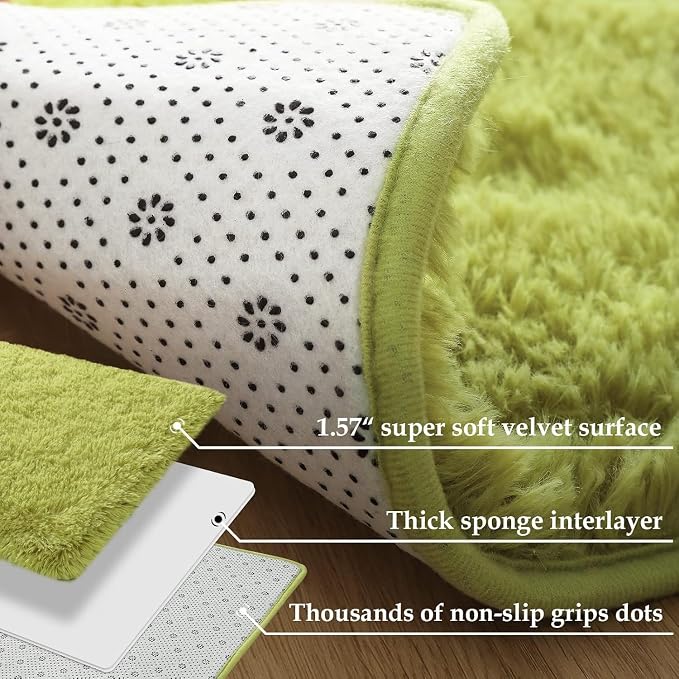 Merelax Soft Modern Indoor Large Shaggy Rug - Image 5