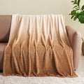 NEWCOSPLAY Super Soft Throw Blanket Ombre Brown Premium Silky Flannel Fleece by NEWCOSPLAY