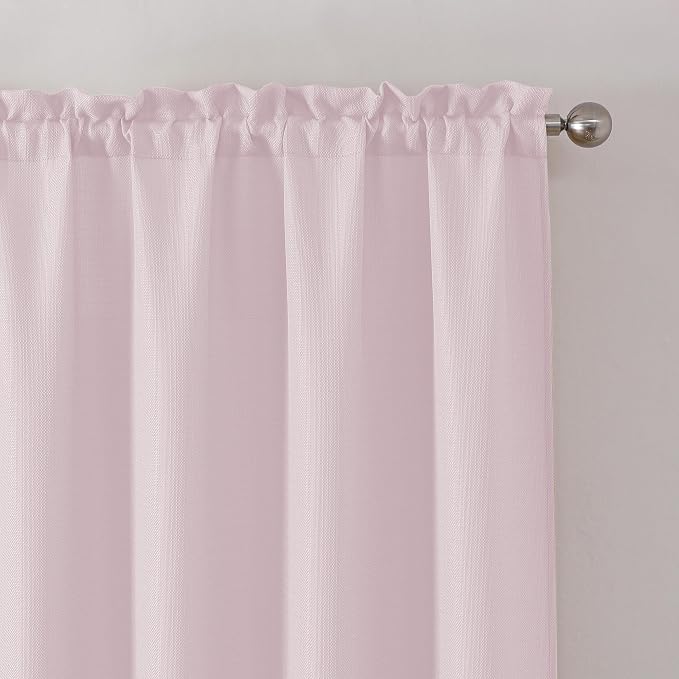Chyhomenyc Bennet Blush Pink Valance - Image 4
