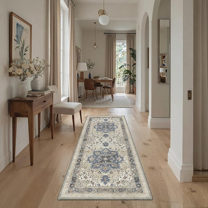 GENIMO 5x7 Area Rugs for Living Room, Machine Washable Rug, Non Slip Indoor - Image 4