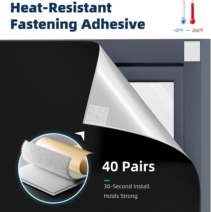 NIGHTON Portable Blackout Curtains 150"×70", Strong Hook and Loop Tape Strips - Image 3