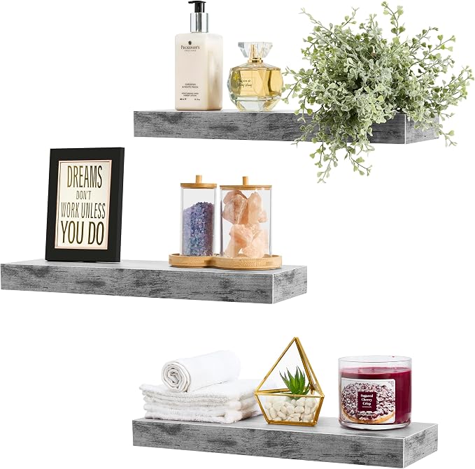 Sorbus Floating Shelves for Wall – 16 Inch Floating Shelf for Kitchen, Living - Image 8