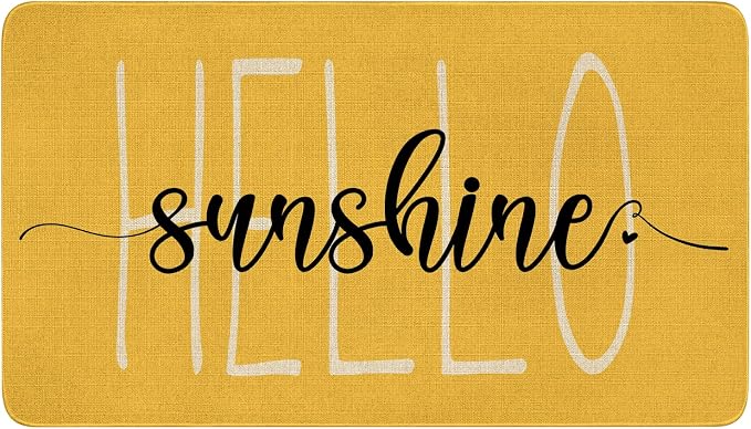 Spring Summer Door Mat, Entryway Front Porch Farmhouse Spring Welcome Door Mat by Xsinufn