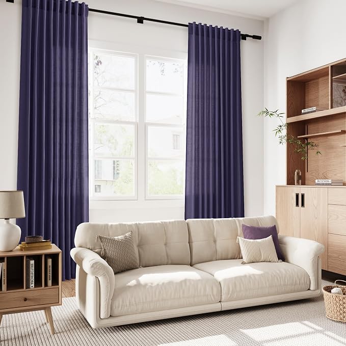 Purple Curtains 63 Inches Long 2 Panel Sets - Image 7