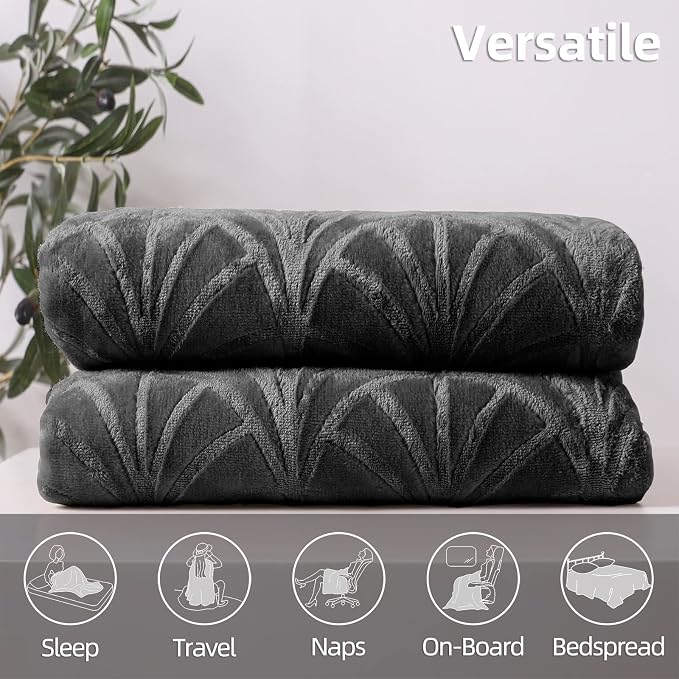 Whale Flotilla Flannel Fleece Twin Size Blanket - Image 7
