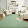Soft Rugs for Living Room 4x6 Light Green, Modern Area Rug for Bedroom Nursery by BBENRON