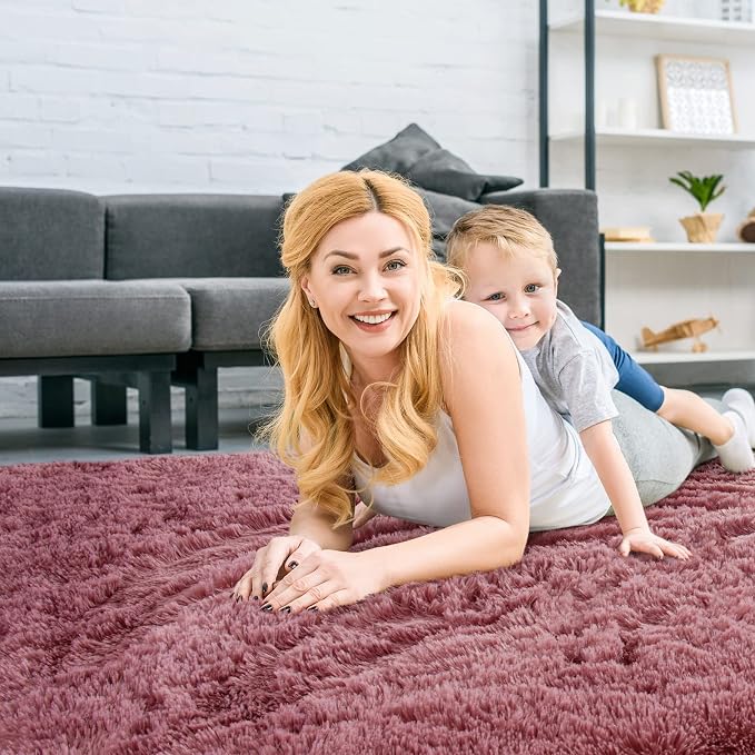 Merelax Soft Modern Indoor Large Shaggy Rug - Image 3