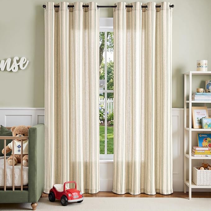 jinchan Colorful Linen Curtains - Image 2