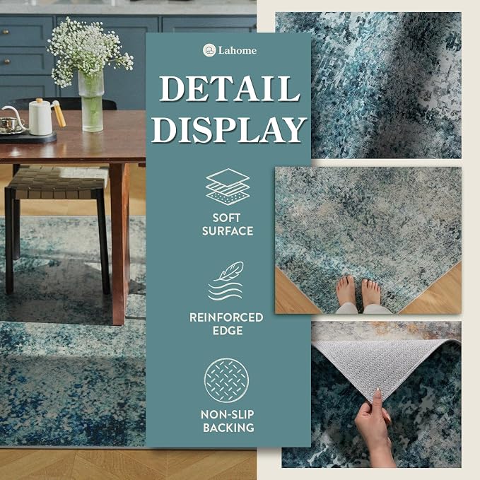 Lahome Modern Abstract Area Rug 5x7 Rugs - Image 7