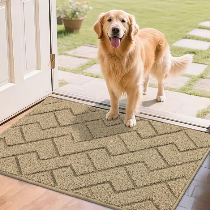 hicorfe Front Door Mat Outside Entrance, Stain and Fade Resistant, Non Slip by Hicorfe