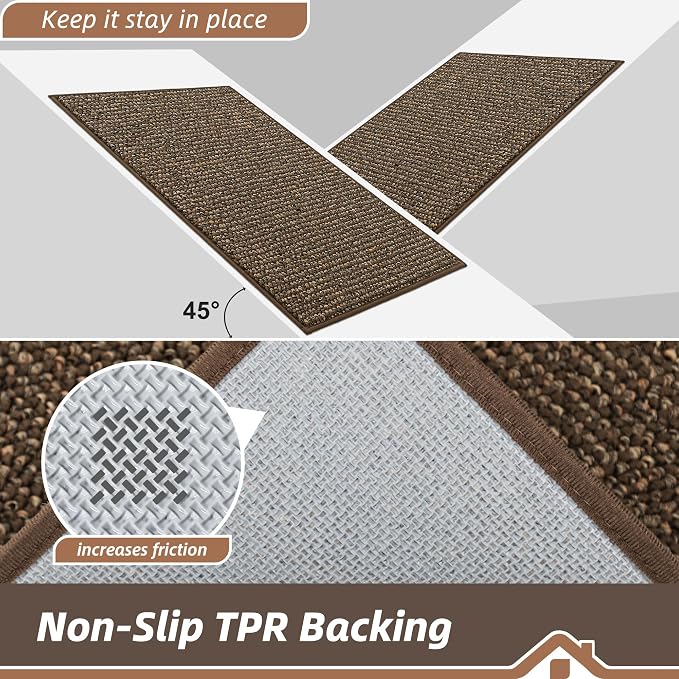 BEQHAUSE Kitchen Rugs 24"x36", Non-Slip Kitchen Mats - Image 4