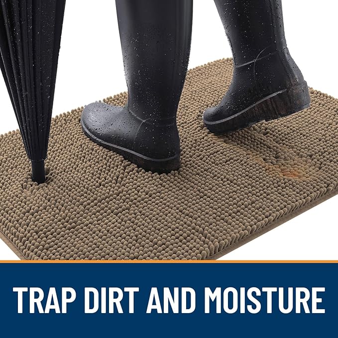OLANLY Dog Door Mat for Muddy Paws 59x20, Absorbs Moisture and Dirt, Absorbent - Image 2