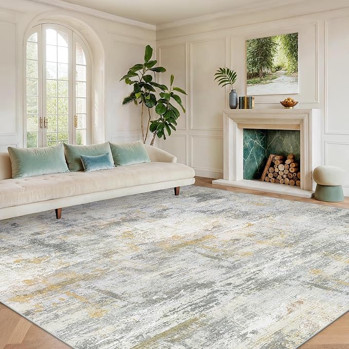 8x10 Area Rugs for Living Room, Modern Abstract Washable Rug - Image 9