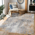 Area Rug 4×6, Vintage Boho Rug, Ultra-Soft Low Pile, Non Slip, Stain Resistant by DomitapisRug